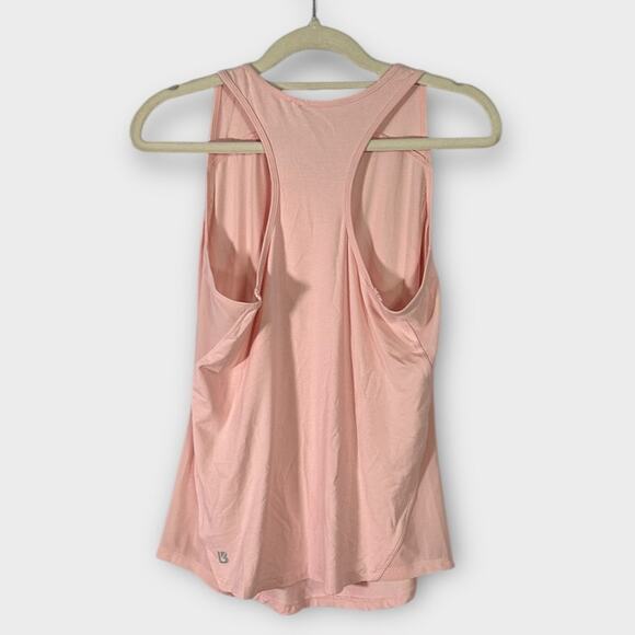 BuffBunny Tank Top Women's Small Pink Racerback Curved Hem Scoop Neck Athletic - Picture 2 of 5